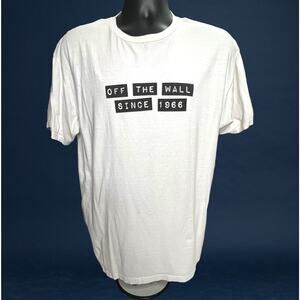 Vans‎ T-Shirt Baker Skateboards Off The Wall 1966 Classic Fit White Mens Large